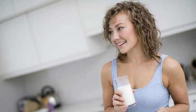 Neska kefir dietarekin